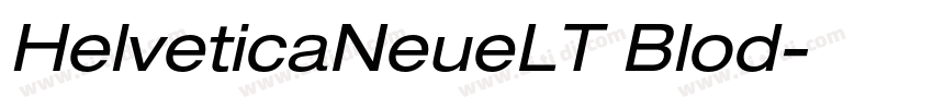 HelveticaNeueLT Blod字体转换